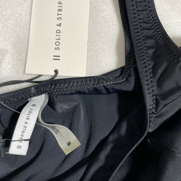 NWT Solid & Striped Kayla Black Bikini Top Small - Picture 8 of 9